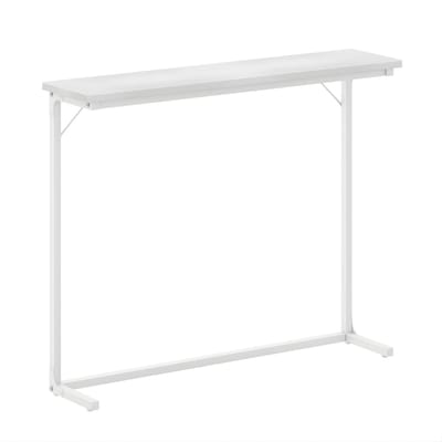 Consoletafel – Voor Hal & Woonkamer – Smalle Sidetable in Industriële Stijl – Wit