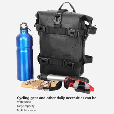 Dailygoods- Zadeltas Waterdicht 4L - Achtertas Motorfiets - Antislip - Reflecterend - Trek- en Scheurweerstand - Draagbaar Ontwerp - Motorfietstas