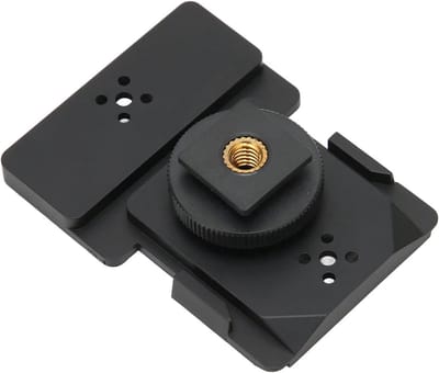 Dailygoods - Professionele Flitsschoenmontageadapter - Hoge Sterkte - Corrosiebestendig ABS - Universeel - Geschikt voor Camera's - Compact model