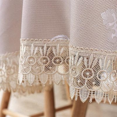 Europees borduurtafelkleed Ovaal tafelkleed Woonkamertafelkleed Rechthoekig theetafeltafelkleed Kleine hoeshanddoek 180cm round