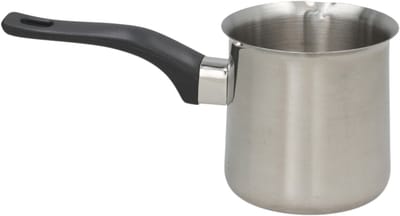 Gerimport melk en sauspan klein - RVS - 500 ml - D9 x H9 cm - metaal