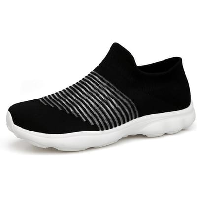 Zomerse nieuwe damessokken, schoenen, lichtgewicht sneakers, modieuze casual wandelschoenen voor heren, ademende loafers voor heren 46 black