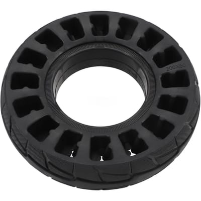 8 Inch Massieve Band voor Elektrische Scooter Rubber Lekvrij Schokabsorptie Explosiebestendig black