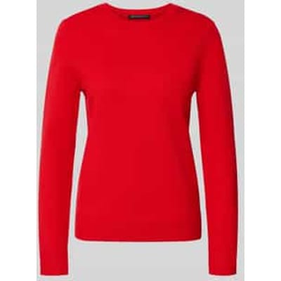 Gebreide pullover met geribde boorden
