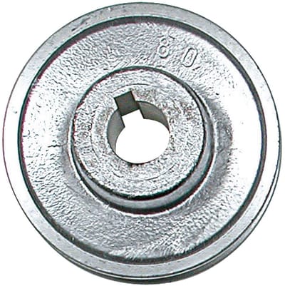 Aluminium Riemschijf 80 mm voor V-snaar of Platte Band