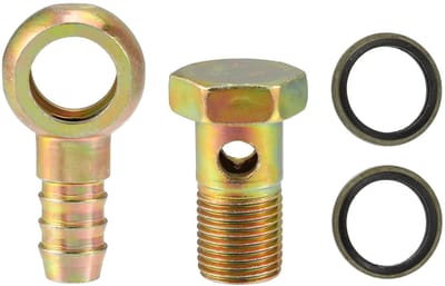 Dailygoods- Banjo Bout M16x1.5 - Koper/Rondellen - Duurzaam - Remsysteem - Motor - Eenvoudig te installeren - Fitting