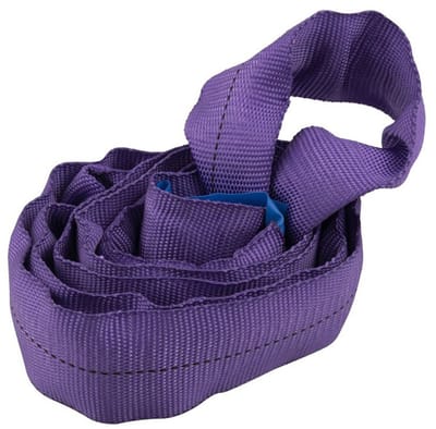 Rondstrop 1 ton, paars, 1 meter, eindloze hijsband - TRAILERGEAR