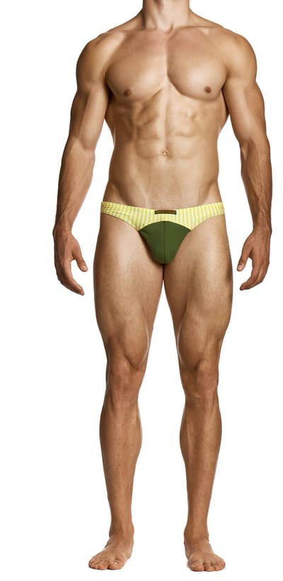 MODUS VIVENDI Army Combo Low Cut Brief Green - MAAT S - Heren Ondergoed - Slip voor Man - Mannen Brief