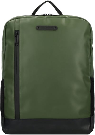 Greenburry Upcycled Tarpaulin Dagrugzak 39.5 cm Laptop compartiment - 46cm (18,3 duim) - olive-black