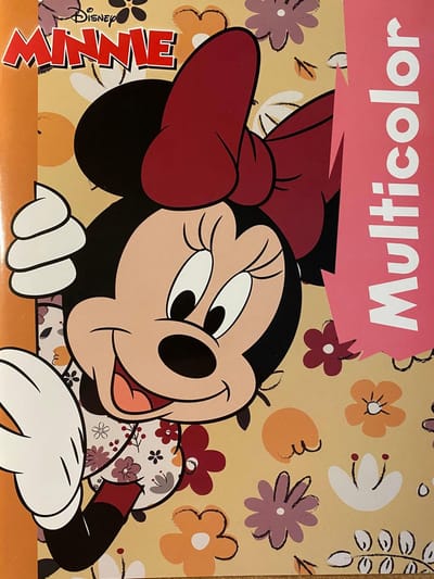 Multicolor Disney Minnie Mouse Kleurboek - Schattige Kleurplaten met Minnie Mouse - 32 Pagina's - Geschikt voor Kleurpotloden en Wasco