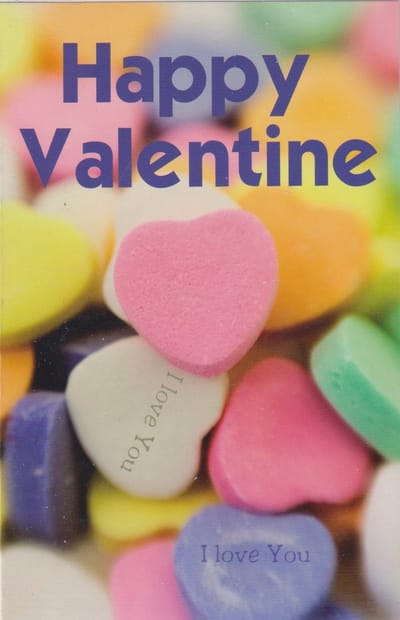 Luxe Wenskaart Happy Valentine - D7722 - Gratis verzonden