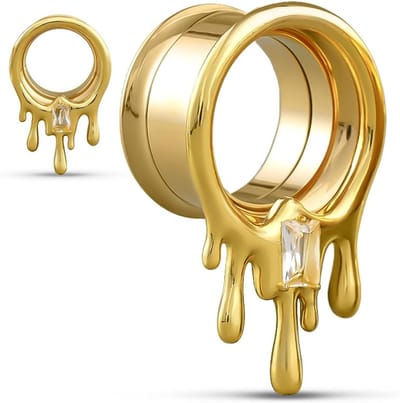 Stijlvolle en duurzame oorverlengers van roestvrij staal, perfect voor oorstretching en piercings.