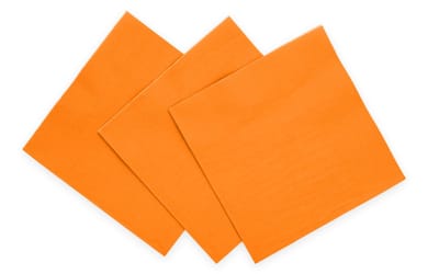 20x Oranje Servetten 3-Laags 33 x 33cm – Feestelijke Papieren Servetten – Sterk & Zacht