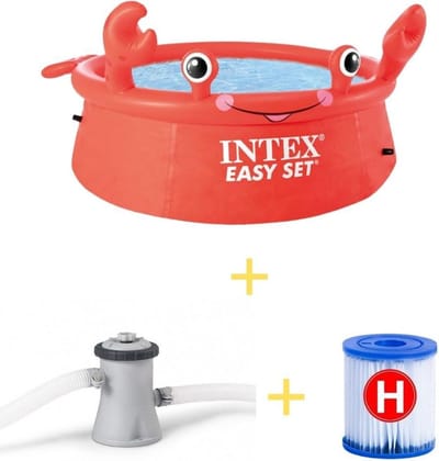 Intex Zwembad - Easy Set - 183 cm - Krab editie - Inclusief Filterpomp en Filter