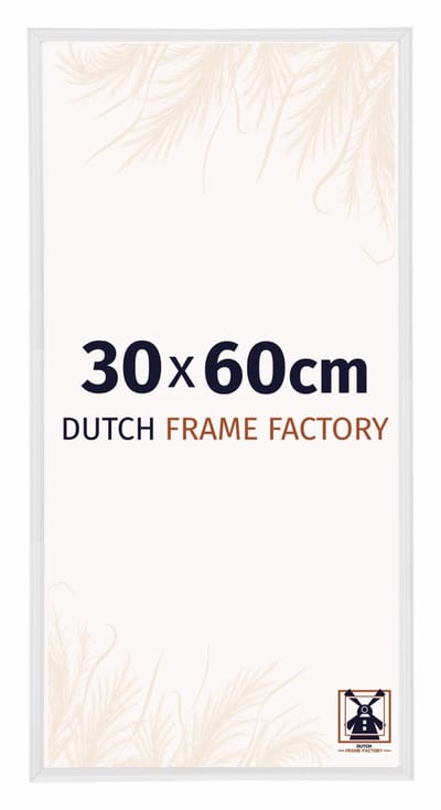 Fotolijst 30x60 cm - Kunststof - Wit Hoogglans - Angers