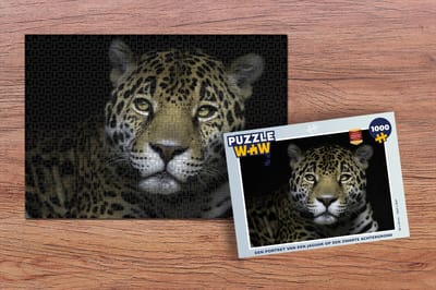Puzzel Jaguar - Portret - Schattig - Legpuzzel - Puzzel 1000 stukjes volwassenen
