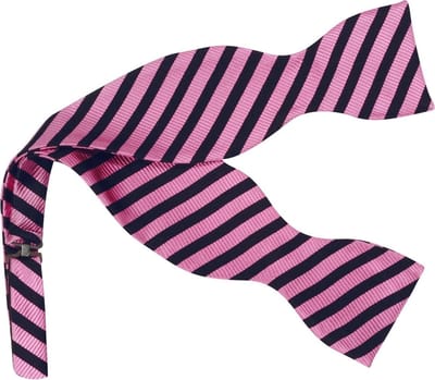 We Love Ties - Vlinderdassen - Vlinderdas Super Dad - roze / marineblauw