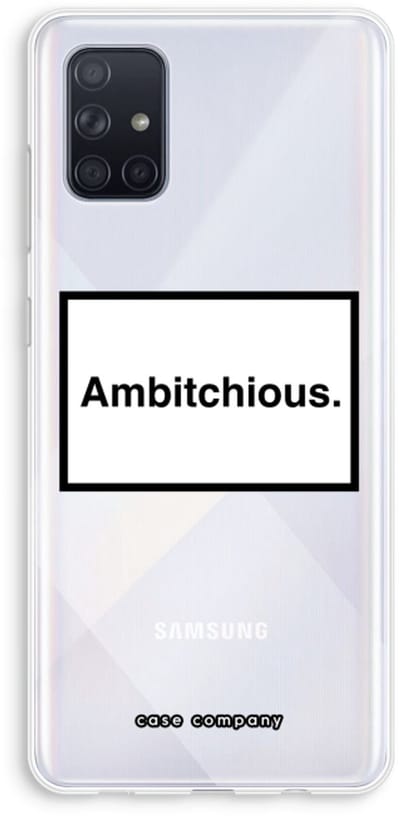 Case Company® - Hoesje geschikt voor Samsung Galaxy A71 hoesje - Ambitchious - Soft Cover Telefoonhoesje - Bescherming aan alle Kanten en Schermrand
