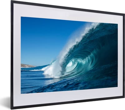 Fotolijst incl. Poster - Zee - Water - Golf - 60x40 cm - Posterlijst