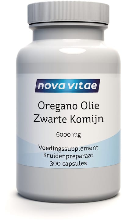 Nova Vitae - Oil of Oregano - Oregano olie capsules - OregaPlus - 6000 mg per serving - 300 softgels - 150 doseringen