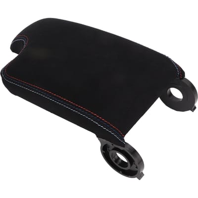 Driekleurig Gestikt Middenconsole Cover Armsteun Doos Deksel Beschermer 8K0 864 207 A Vervanging voor E46 black