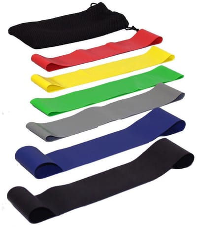 New Age Devi - Fitness Elastiek | Set Weerstandsbanden + Opbergzak | Resistance Bands voor een complete workout!