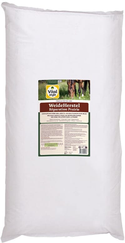 Vitalstyle WeideHerstel - Complete mix - voor Snel Herstel van Kale Plekken in de Weide - 15 kg