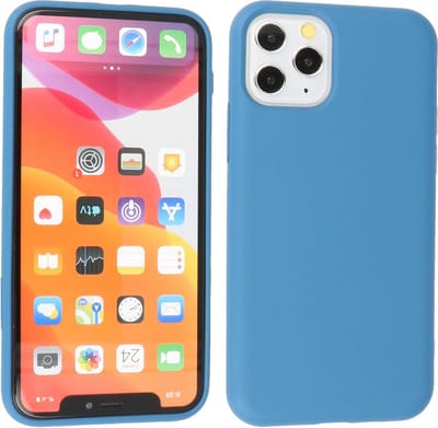 Fashion Backcover Telefoonhoesje - Color Hoesje - Geschikt voor iPhone 11 Pro - Navy