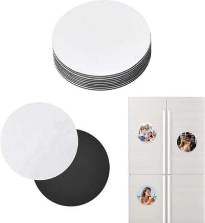 Dailygoods- Sublimatiekoelkastmagneten 10 stuks - Witte Decoratieve Magneten - Gepersonaliseerde Koelkastmagneten - Kunsthars - Afmetingen 5,5 x 5,5 cm