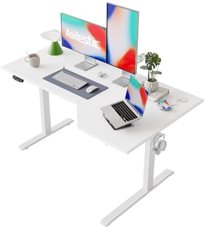 Elektrisch sta-bureau L-vorm 150 cm - Hoogte verstelbaar voor ergonomisch gebruik