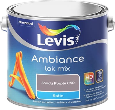 Levis - Ambiance Lak Satin Mix - Shady Purple C50 - Mengverf - 2,5 L