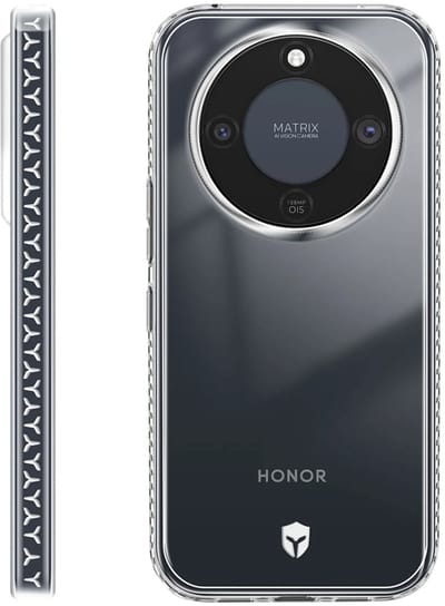 Force Case, Hoesje geschikt voor Honor Magic 8 Lite - Anti-Shock 3m & 360° Bescherming & Anti-Vergeling, Transparant
