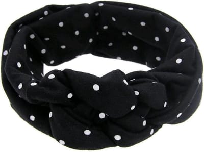 Finnacle - Zwarte Babyhaarband - Met Nopjes - Voor een Schattige Look!