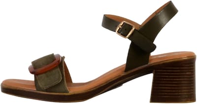 Aleno leren sandalen met hak