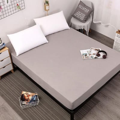 Waterdicht hoeslaken Zacht ademend Matrashoes Grijs Queen/King/Twin/Full 80X200X30cm