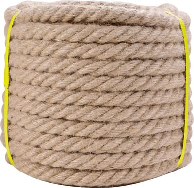 Jute Touw - Natuurlijk Hout - Tuinieren en Knutselen - 100% Biologisch Afbreekbaar - 20 Meter 12 mm - Natuurlijk