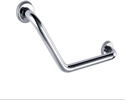 Veiligheidshandgreep Badkamer - Ondersteuning Douche - Extra Stabiliteit - Roestvrij Staal - Gebogen Design - Gepolijst