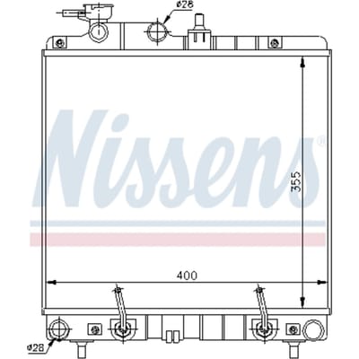 Radiator, motorkoeling NISSENS 67016A