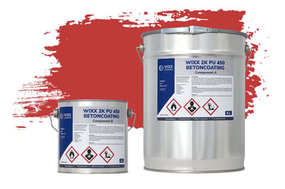 Wixx 2K PU 450 Betoncoating - 5L - RAL 3020 | Verkeersrood