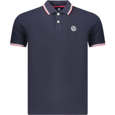 North Sails Blauw Katoenen Polo Shirt voor Mannen