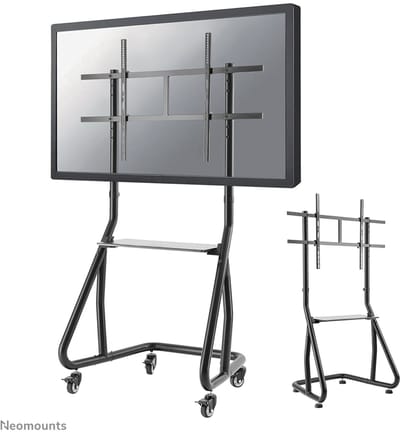 Neomounts NS-M3800BLACK trolley - t/m 100" - zwart