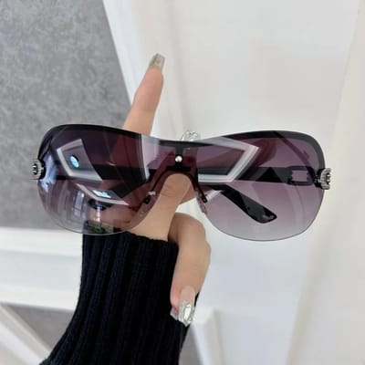 Schattige Vierkante Zonnebril Dames Heren Verloop Zonnebril Vrouw Man Designer Luxe Reis Buiten Oculos De Sol Other