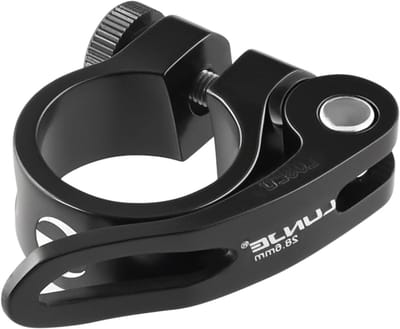 Verstelbare Fietszadel Klem voor 25.4 mm, 28.6 mm, 31.8 mm en 34.9 mm Zadelsteun voor MTB en Racefiets (Zwart, 28.6 mm)