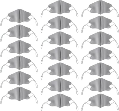 Kinder Mondkapjes - Herbruikbaar Textiel - Dagelijks Gebruik - Verstelbare Oorlussen - 20 Stuks - Blauw