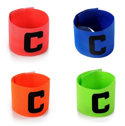 Dailygoods- Aanvoerdersband Junior - 4 Stuks - Verstelbaar - Elastisch - Duurzaam Nylon - Hoogwaardige Comfort