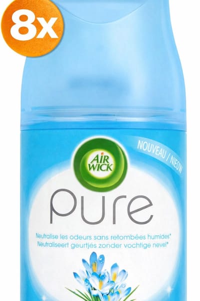 (8x) Air Wick - Luchtverfrisser - Navulling - Lentedauw - 8 x 250ml
