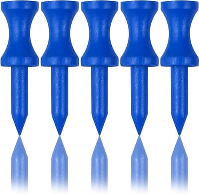 Biologisch afbreekbare blauwe golf tees van bamboe 38MM - 100 stuks, duurzaam en milieuvriendelijk golfaccessoire