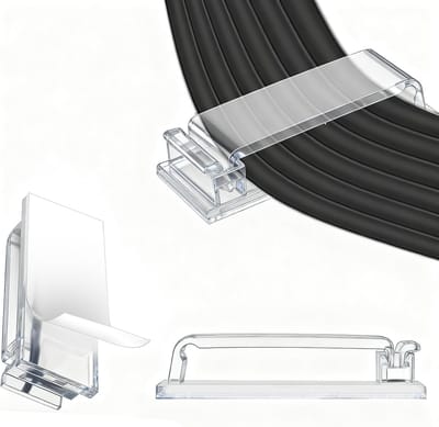 Dailygoods - Kabelhouderclips Set van 30 Stuks - Zelfklevende Cable Management Clips