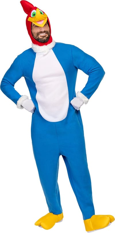 FUNIDELIA Woody Woodpecker kostuum - Pajaro Loco kostuum - Voor vrouwen en mannen - Maat: S