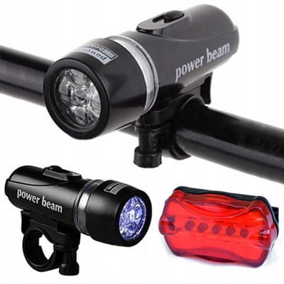 LED Fietsverlichting Set Voor & Achter - Inclusief Batterijen